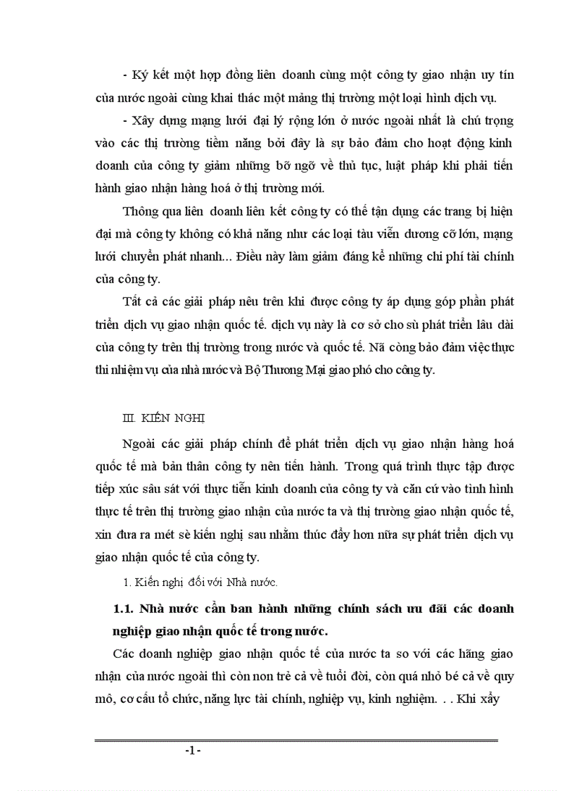 image for page Phương hướng và giải pháp phát triển dịch vụ giao nhận hàng hoá quốc tế ở công ty giao nhận kho vận ngoại thương VIETRANS