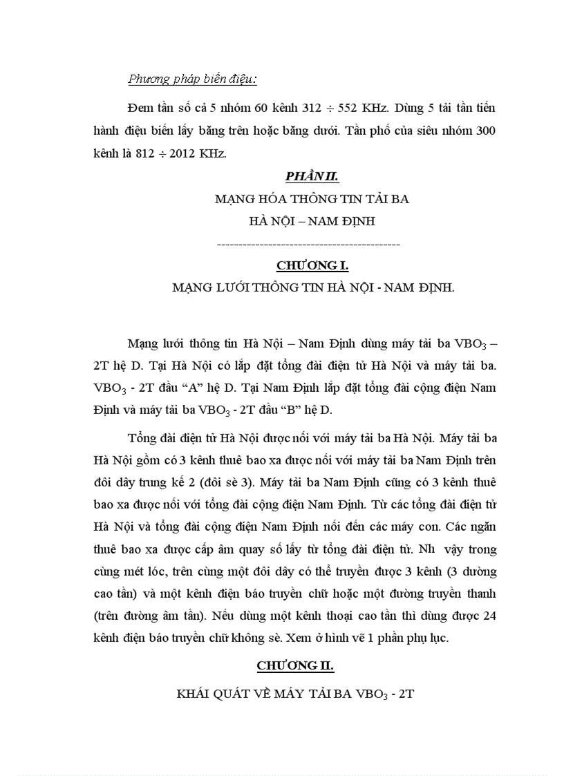 image for page Thực trạng sử dụng tải ba tại tuyến Hà Nội Nam Định Đánh giá và lựa chọn phương thức tối ưu