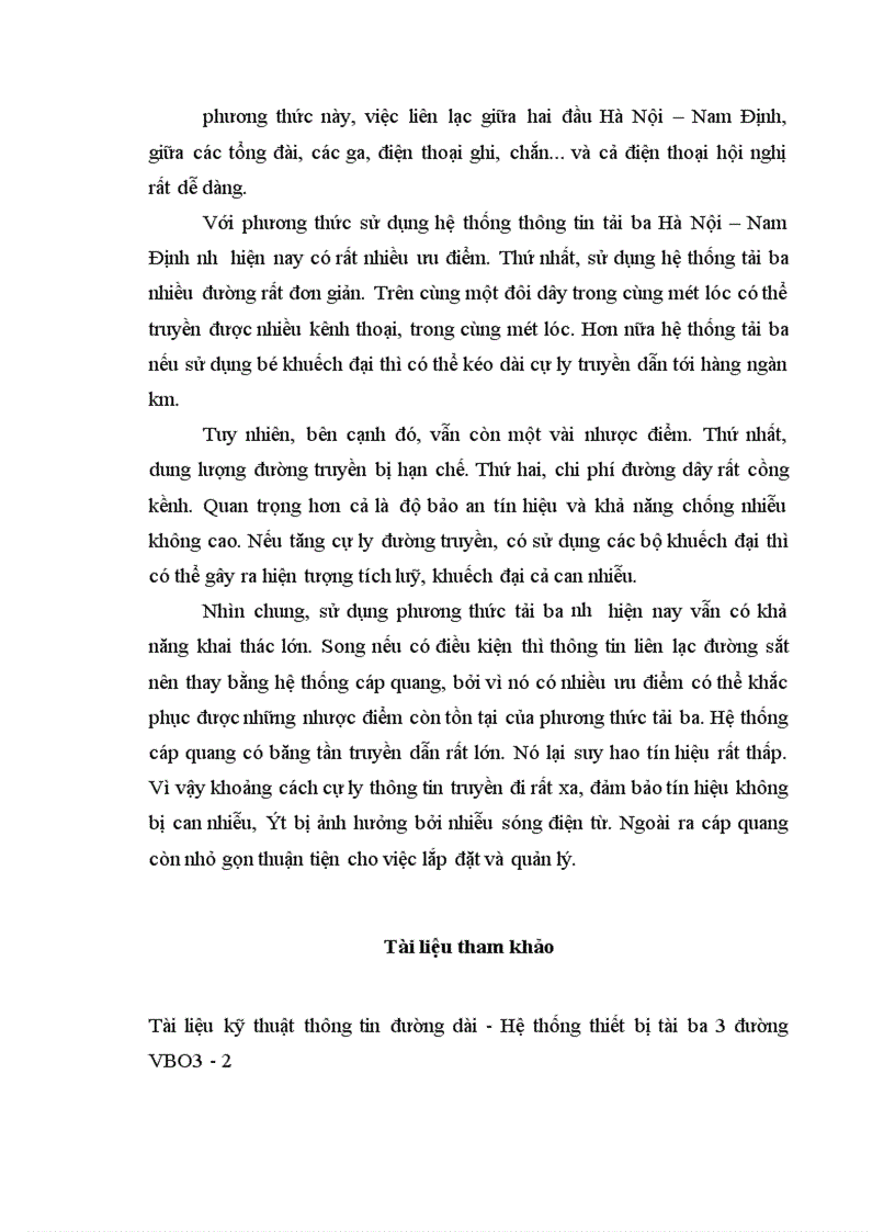 image for page Thực trạng sử dụng tải ba tại tuyến Hà Nội Nam Định Đánh giá và lựa chọn phương thức tối ưu