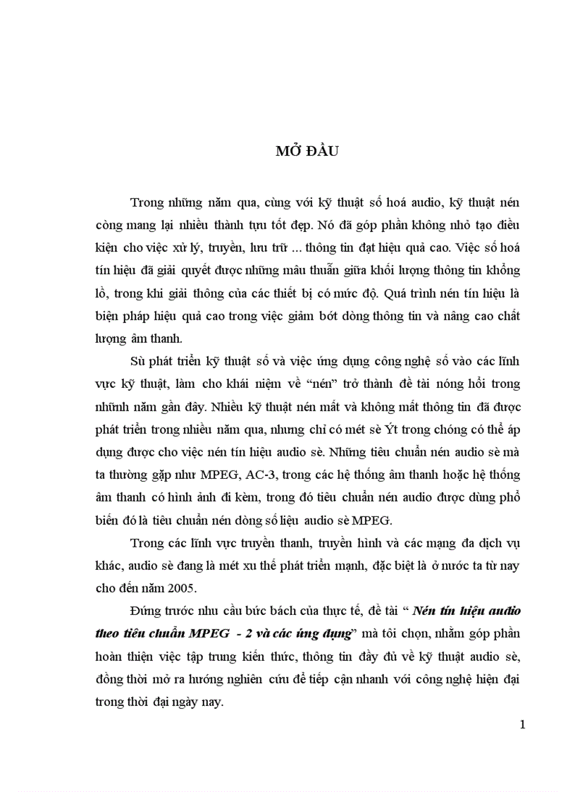 image for page Nén tín hiệu audio theo tiêu chuẩn MPEG 2 và các ứng dụng