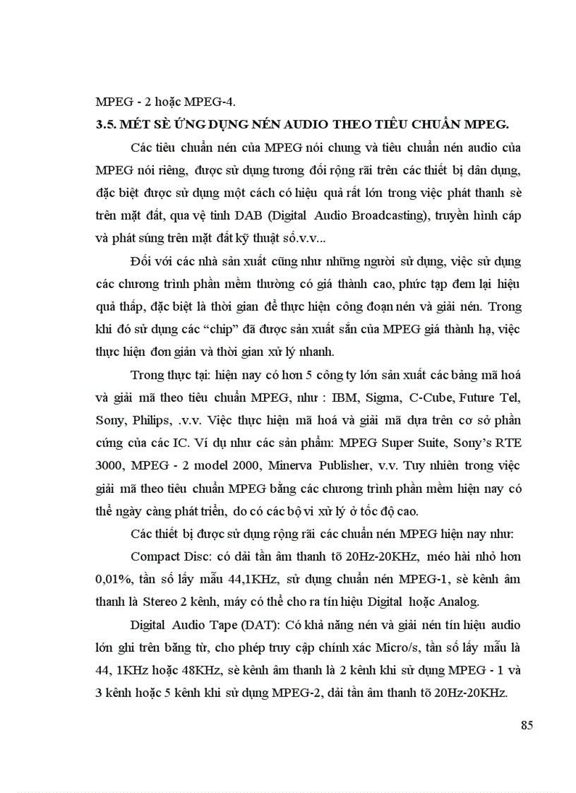 image for page Nén tín hiệu audio theo tiêu chuẩn MPEG 2 và các ứng dụng