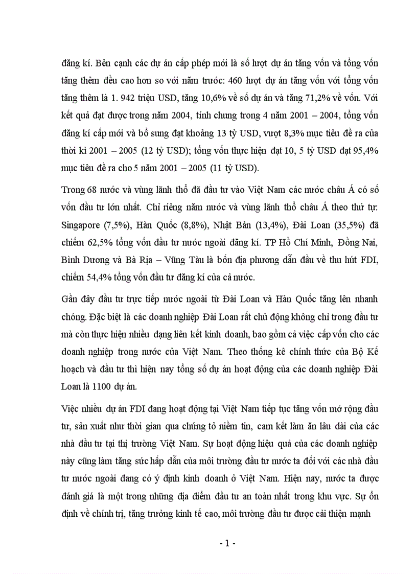 Thực trạng và giải pháp nhằm tăng cường thu hút FDI vào ngành du lịch Việt Nam 1