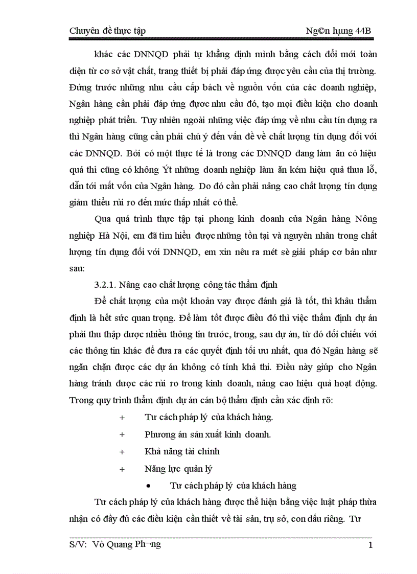 image for page Giải pháp nâng cao chất lượng tín dụng đối với các DNNQD tại NHNo Hà Nội