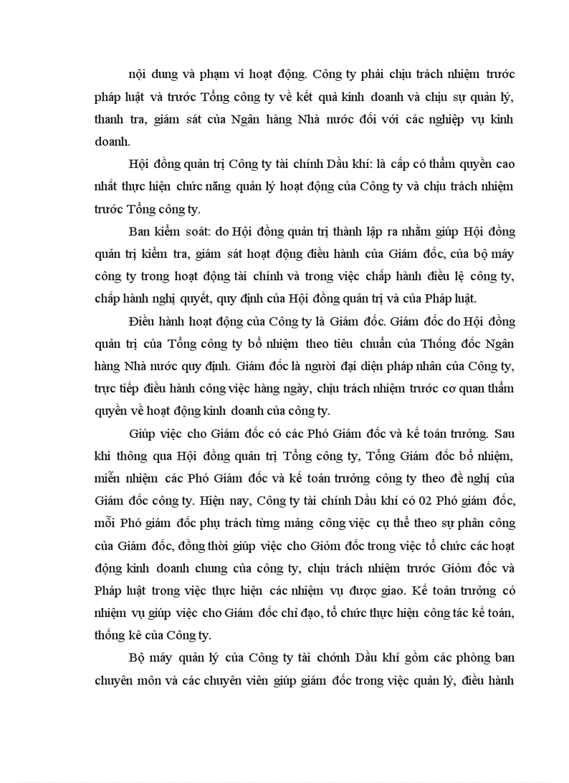 image for page Tình hình đầu tư tài chính vào Dự án tại Công ty tài chính Dầu khí thuộc Tổng công ty Dầu khí Việt Nam