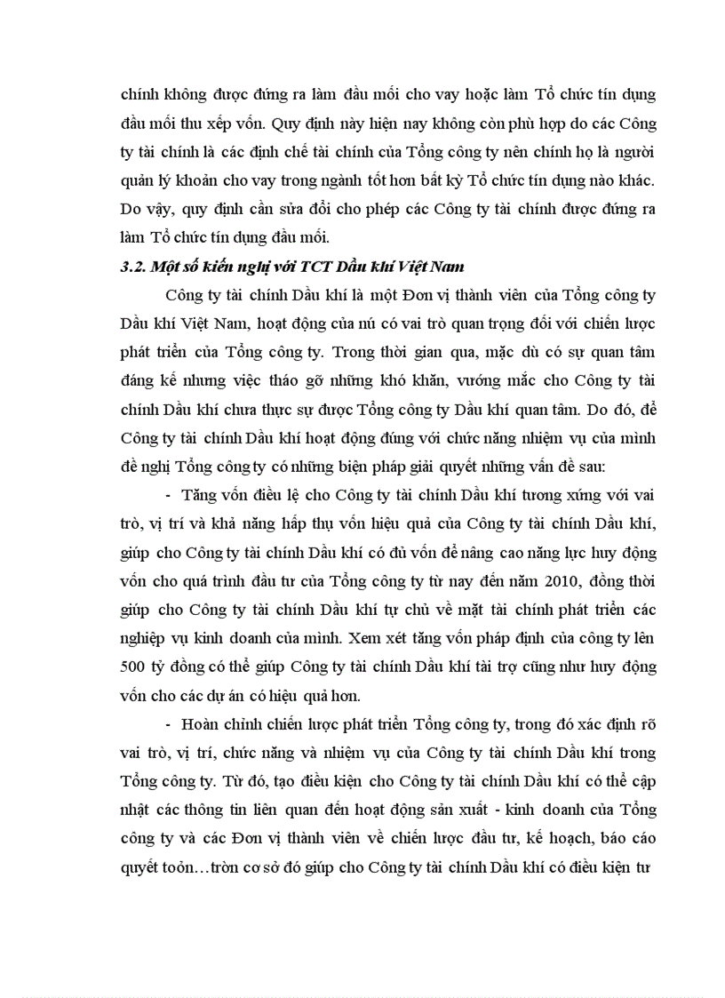 image for page Tình hình đầu tư tài chính vào Dự án tại Công ty tài chính Dầu khí thuộc Tổng công ty Dầu khí Việt Nam