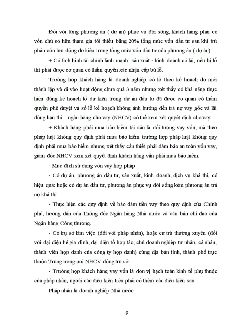 image for page Một số giải pháp nâng cao hiệu quả cho vay đối với doanh nghiệp nhà nước tại Ngân hàng công thương Ba Đình 1