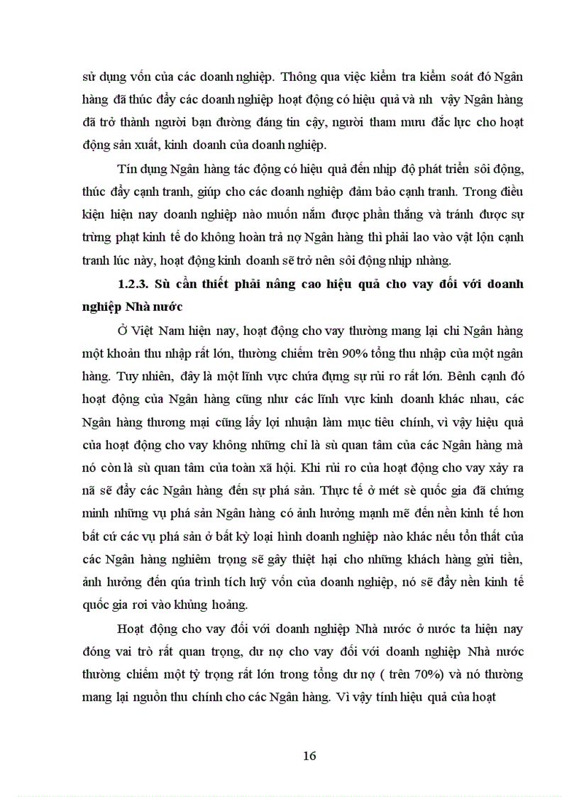 image for page Một số giải pháp nâng cao hiệu quả cho vay đối với doanh nghiệp nhà nước tại Ngân hàng công thương Ba Đình 1