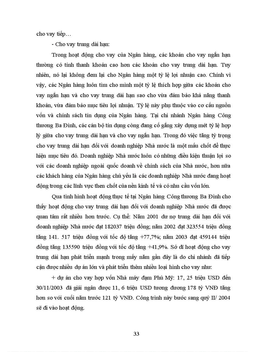 image for page Một số giải pháp nâng cao hiệu quả cho vay đối với doanh nghiệp nhà nước tại Ngân hàng công thương Ba Đình 1