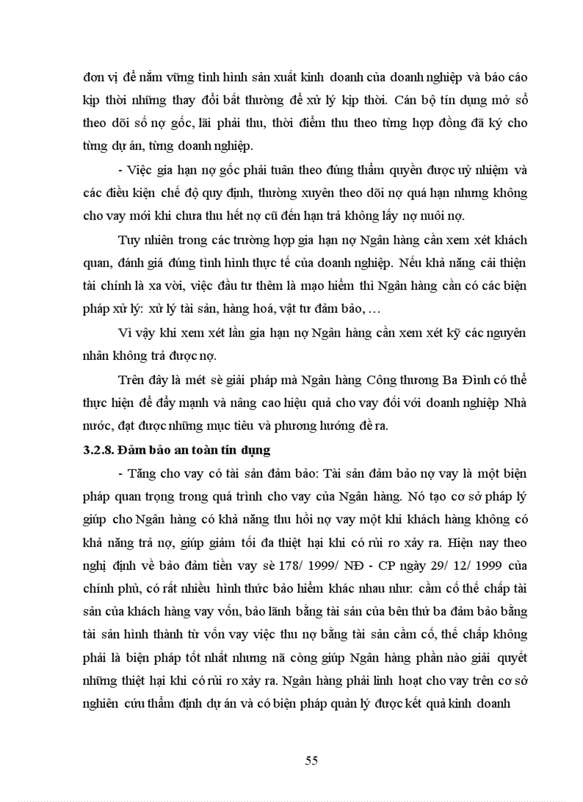 image for page Một số giải pháp nâng cao hiệu quả cho vay đối với doanh nghiệp nhà nước tại Ngân hàng công thương Ba Đình 1