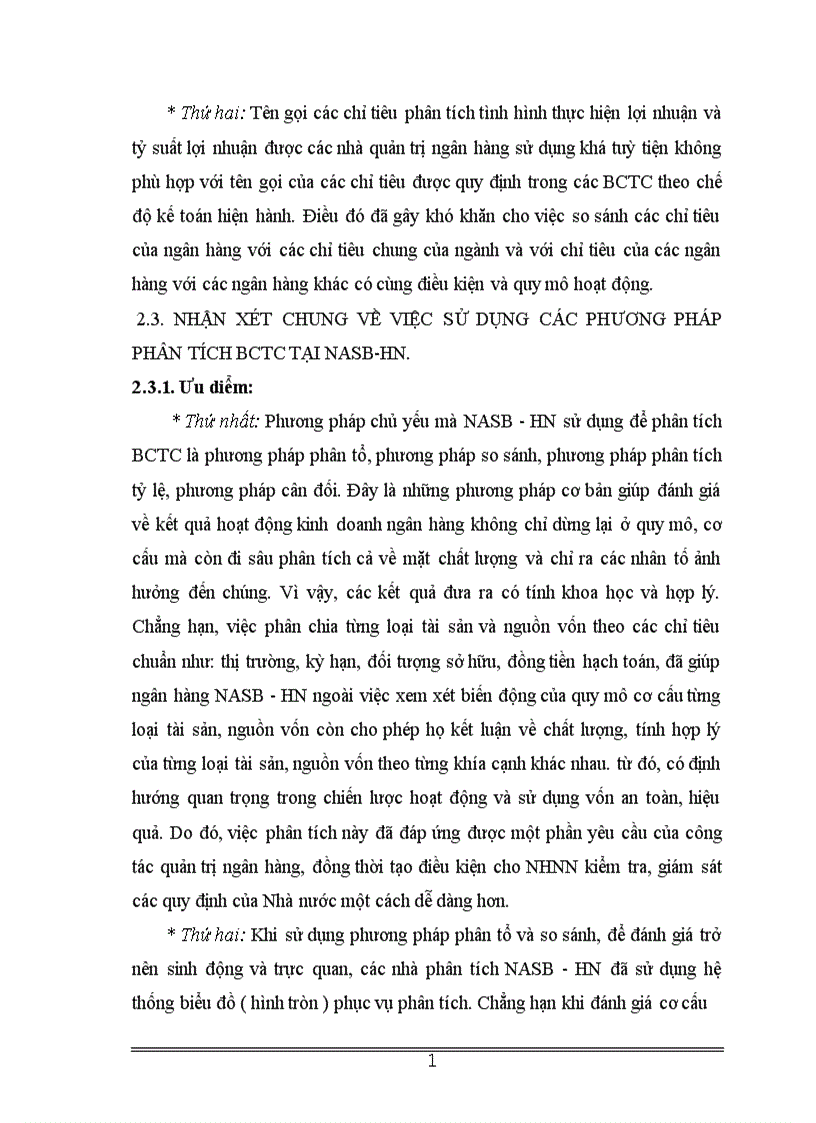 image for page Giải pháp nhằm hoàn thiện phương pháp phân tích báo cáo tài chính tại ngân hàng thương mại cổ phần Bắc á chi nhánh Hà Nội 1