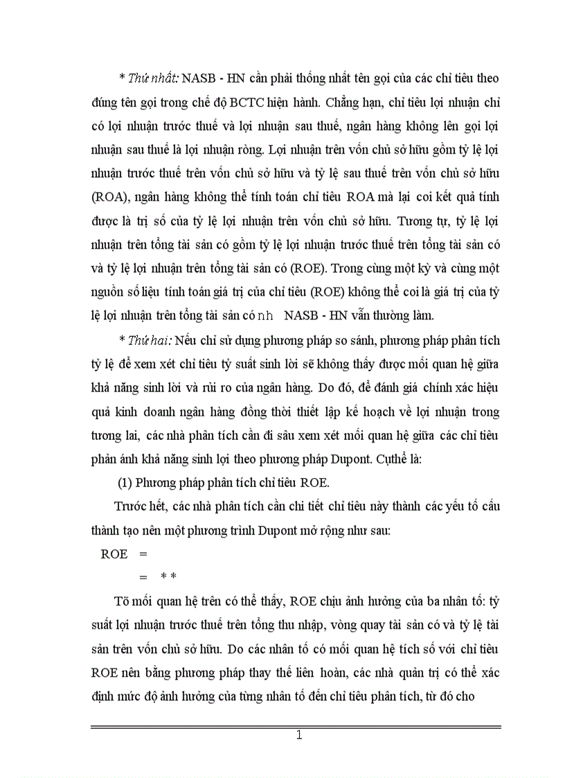 image for page Giải pháp nhằm hoàn thiện phương pháp phân tích báo cáo tài chính tại ngân hàng thương mại cổ phần Bắc á chi nhánh Hà Nội 1