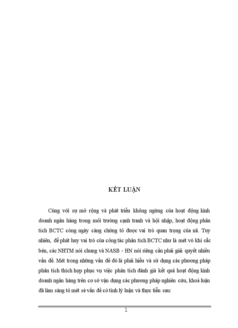 image for page Giải pháp nhằm hoàn thiện phương pháp phân tích báo cáo tài chính tại ngân hàng thương mại cổ phần Bắc á chi nhánh Hà Nội 1