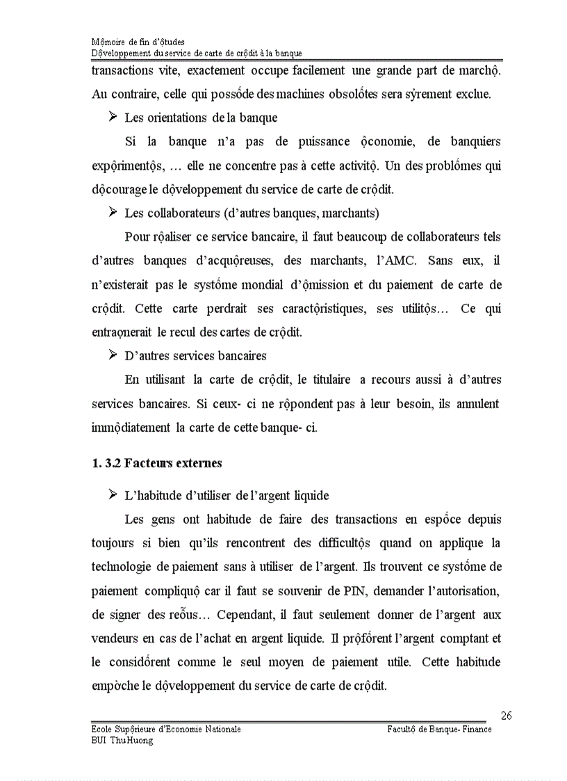 image for page Développement du service de carte de crédit à la banque