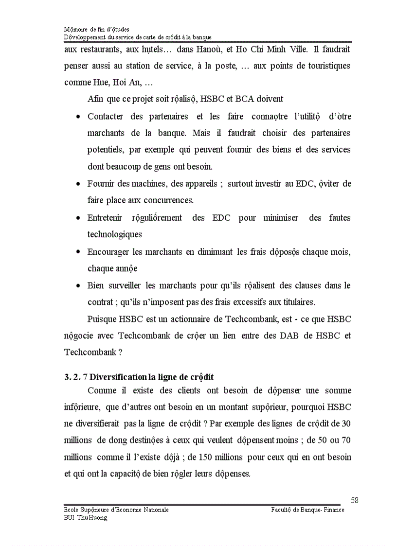 image for page Développement du service de carte de crédit à la banque