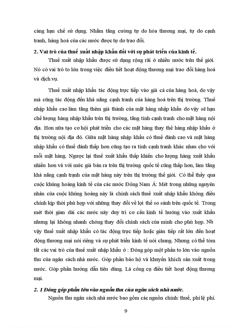 image for page Thuế xuất nhập khẩu và hiện tượng thất thu thuế nhập khẩu ở Việt nam hiện nay