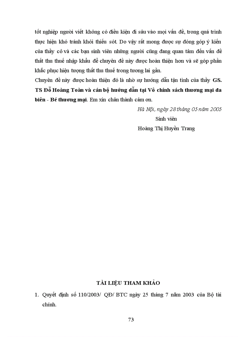 image for page Thuế xuất nhập khẩu và hiện tượng thất thu thuế nhập khẩu ở Việt nam hiện nay