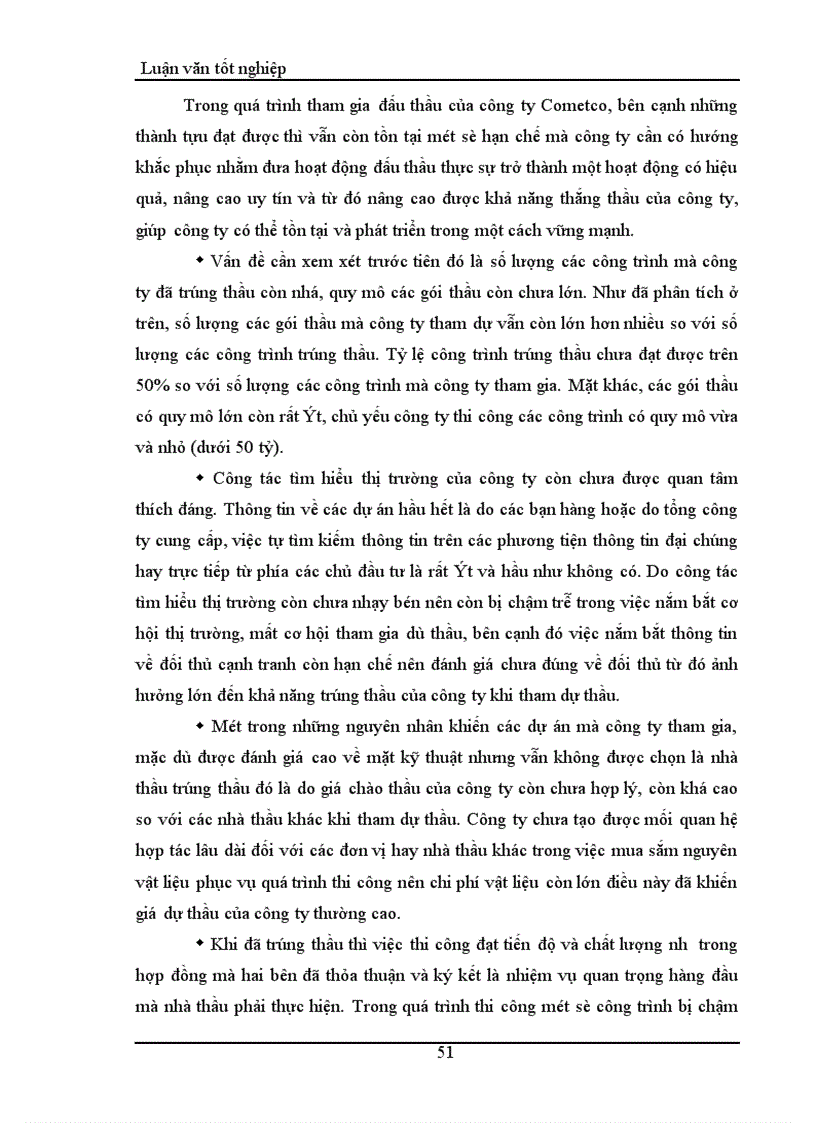 image for page Thực trạng và một số giải pháp nhằm nâng cao khả năng thắng thầu của công ty Xây dựng cấp thoát nước và hạ tầng kỹ thuật Cometco