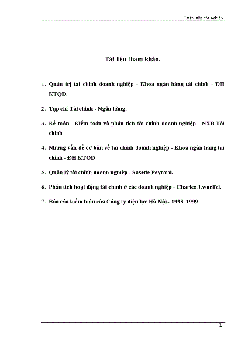 image for page Các giải pháp nhằm nâng cao chất lượng công tác phân tích tài chính tại Công ty Điện lực Hà nội 1