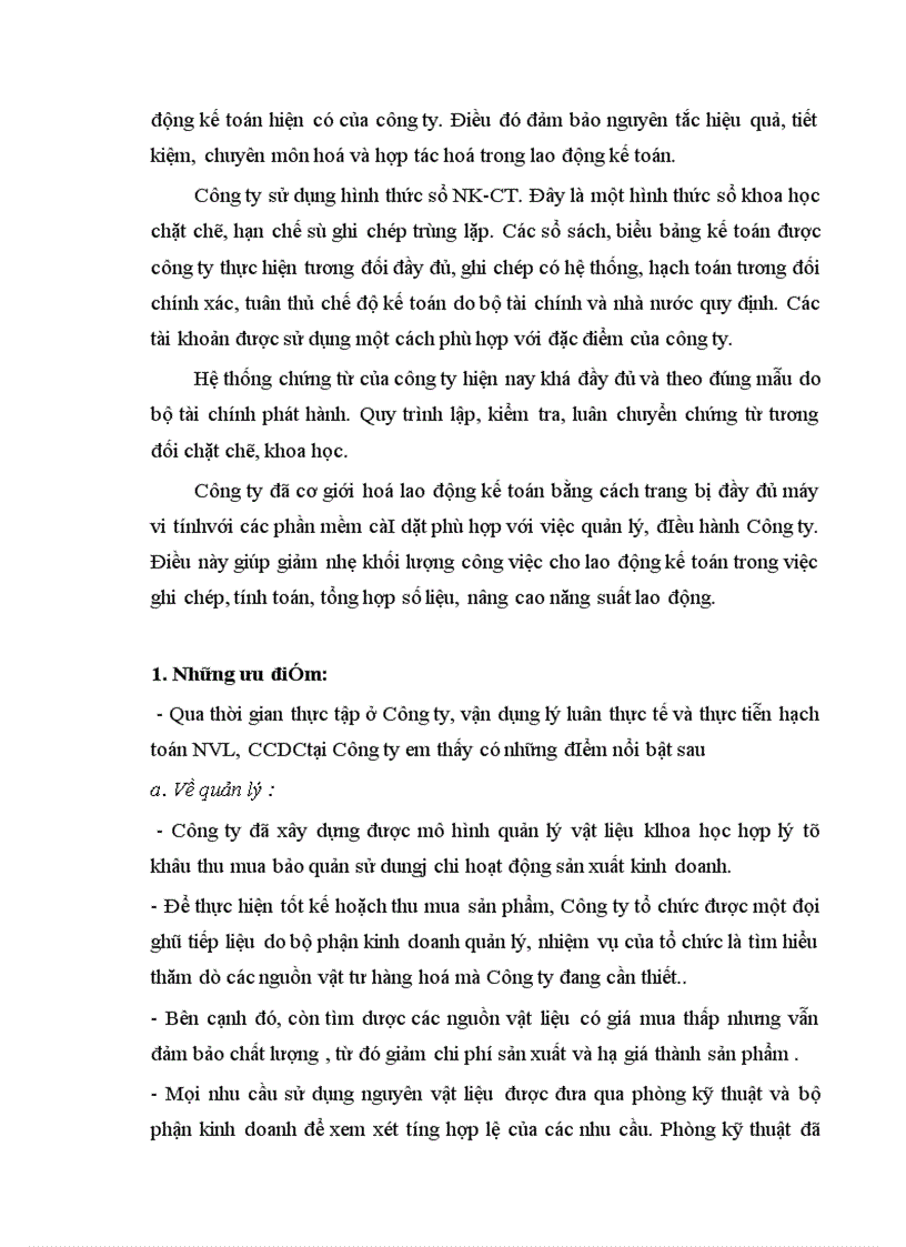 image for page Tổ chức hạch toán nguyên vật liệu ở công ty Vật liệu và công nghệ Quốc gia 1