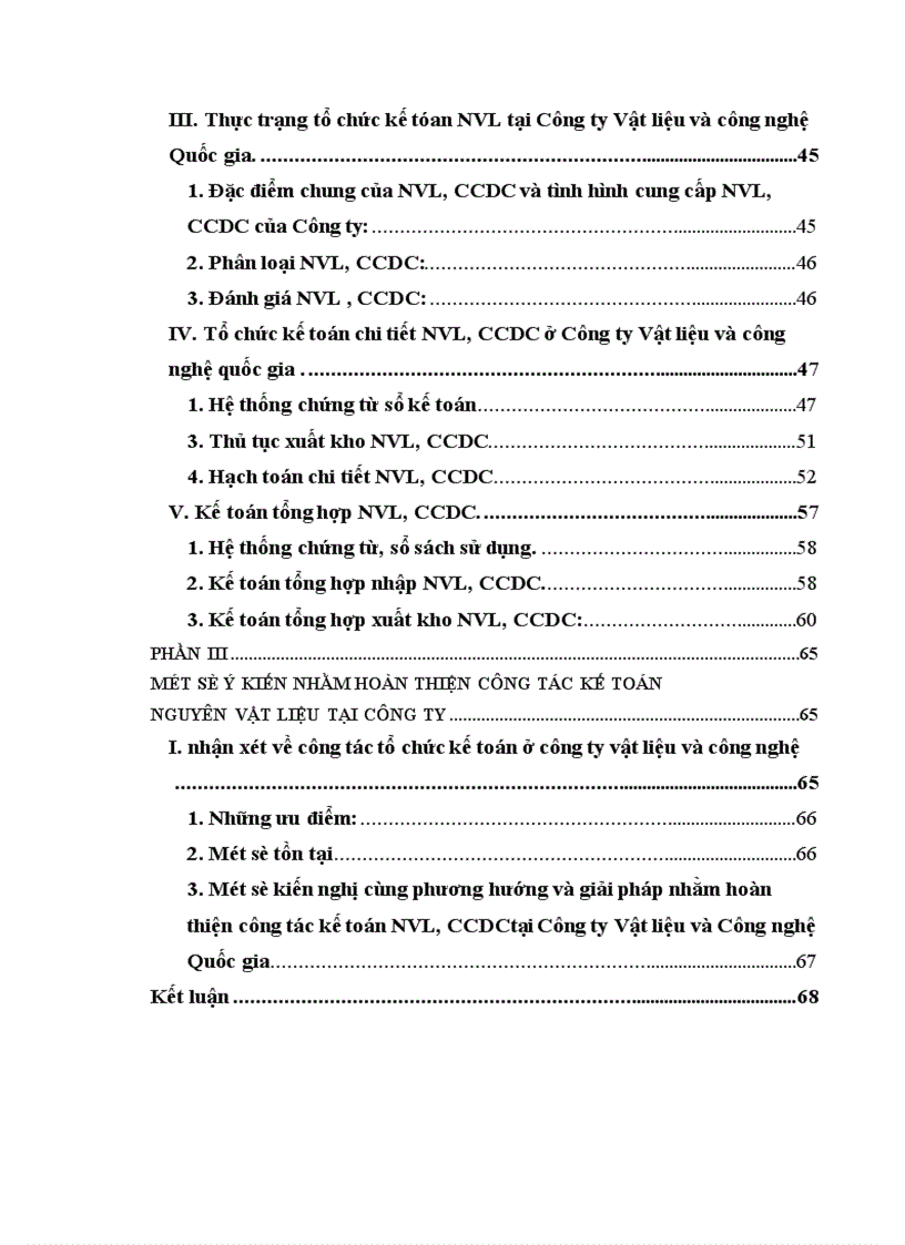 image for page Tổ chức hạch toán nguyên vật liệu ở công ty Vật liệu và công nghệ Quốc gia 1