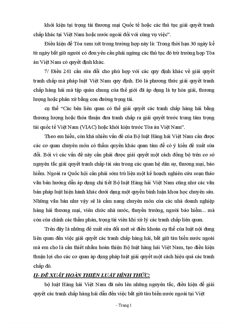 image for page thực trạng giải quyết các vụ tranh chấp hàng hải có liên quan đến bắt giữ tàu tại Việt Nam