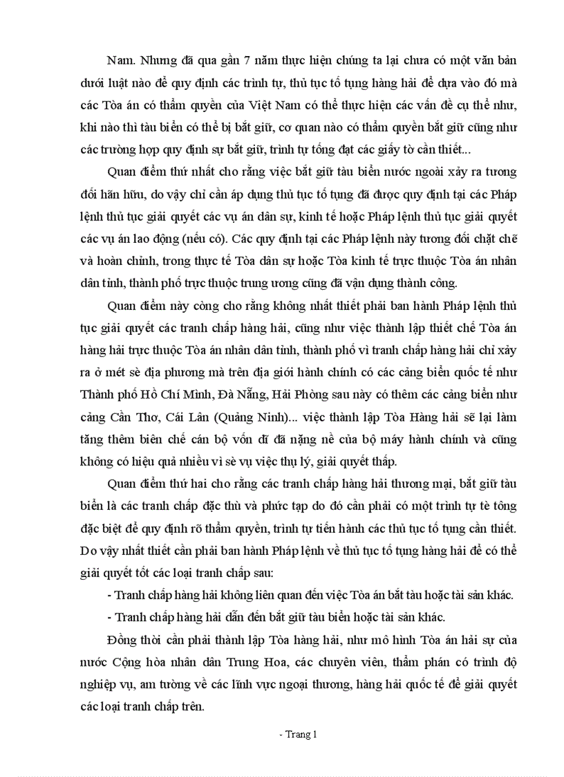 image for page thực trạng giải quyết các vụ tranh chấp hàng hải có liên quan đến bắt giữ tàu tại Việt Nam