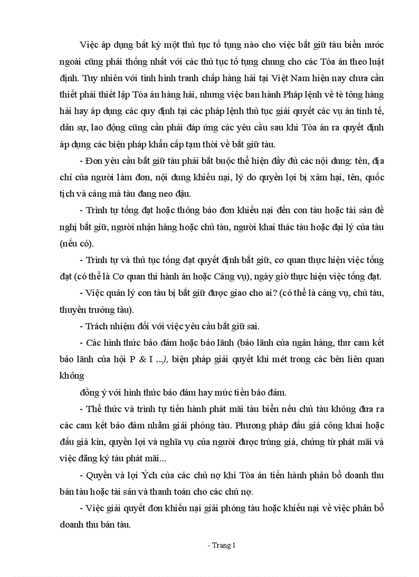 image for page thực trạng giải quyết các vụ tranh chấp hàng hải có liên quan đến bắt giữ tàu tại Việt Nam