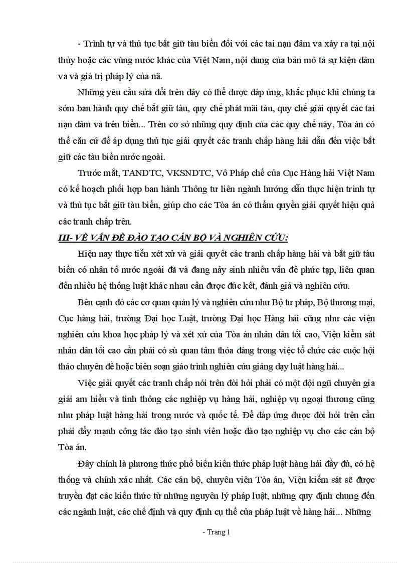 image for page thực trạng giải quyết các vụ tranh chấp hàng hải có liên quan đến bắt giữ tàu tại Việt Nam