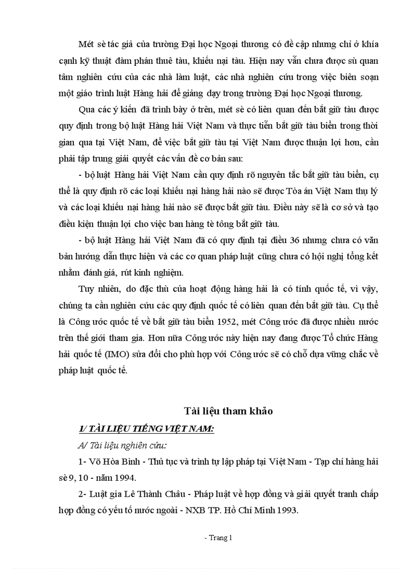 image for page thực trạng giải quyết các vụ tranh chấp hàng hải có liên quan đến bắt giữ tàu tại Việt Nam