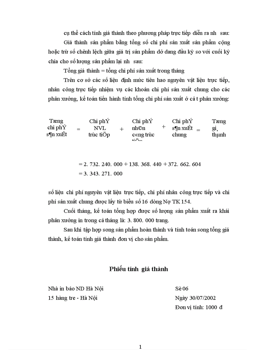 image for page Nội dung trình tự hạch toán chi phí sản xuất và tính giá thành sản phẩm