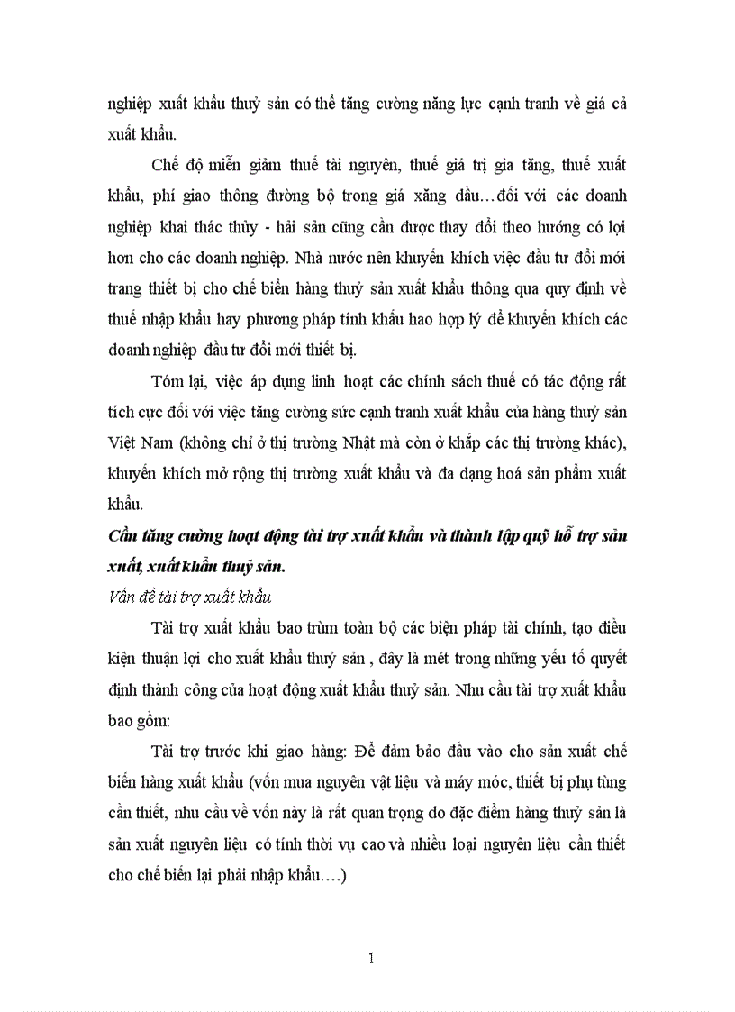 image for page Định hướng sản phẩm trong xuất khẩu Thuỷ sản của Việt Nam vào thị trường Nhật