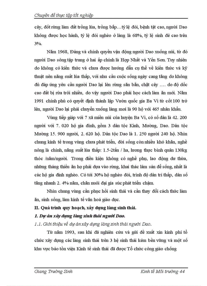 image for page Đánh giá hiệu quả của mô hình làng sinh thái Người Dao Ba Vì