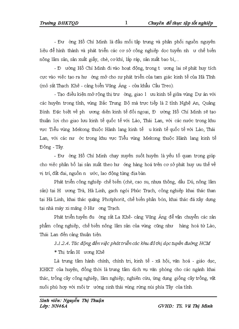 image for page Thực trạng phát triển kinh tế xã hội và chuyển dịch cơ cấu kinh tế nông thôn của huyện Hương Khê Hà Tĩnh dưới tác động của tuyến đường Hồ Chí Minh