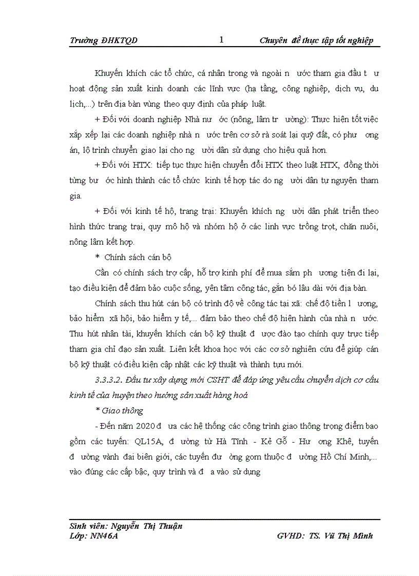 image for page Thực trạng phát triển kinh tế xã hội và chuyển dịch cơ cấu kinh tế nông thôn của huyện Hương Khê Hà Tĩnh dưới tác động của tuyến đường Hồ Chí Minh