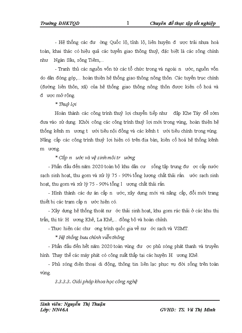 image for page Thực trạng phát triển kinh tế xã hội và chuyển dịch cơ cấu kinh tế nông thôn của huyện Hương Khê Hà Tĩnh dưới tác động của tuyến đường Hồ Chí Minh