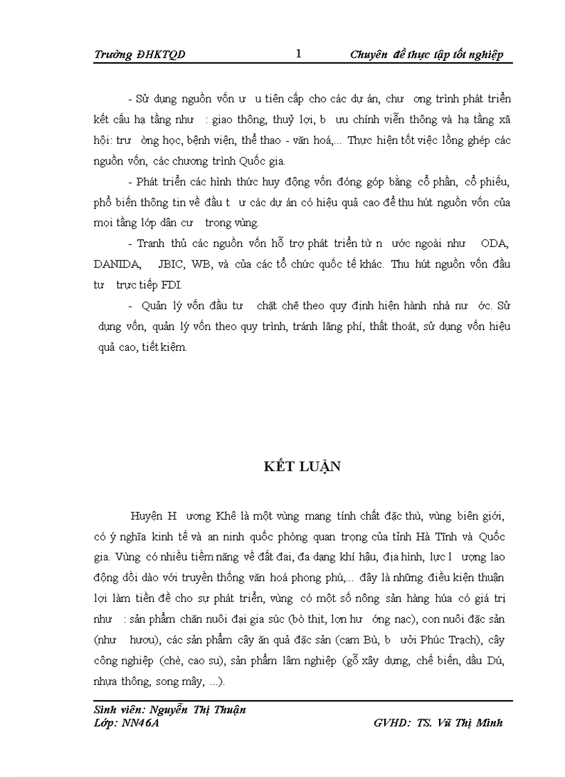 image for page Thực trạng phát triển kinh tế xã hội và chuyển dịch cơ cấu kinh tế nông thôn của huyện Hương Khê Hà Tĩnh dưới tác động của tuyến đường Hồ Chí Minh