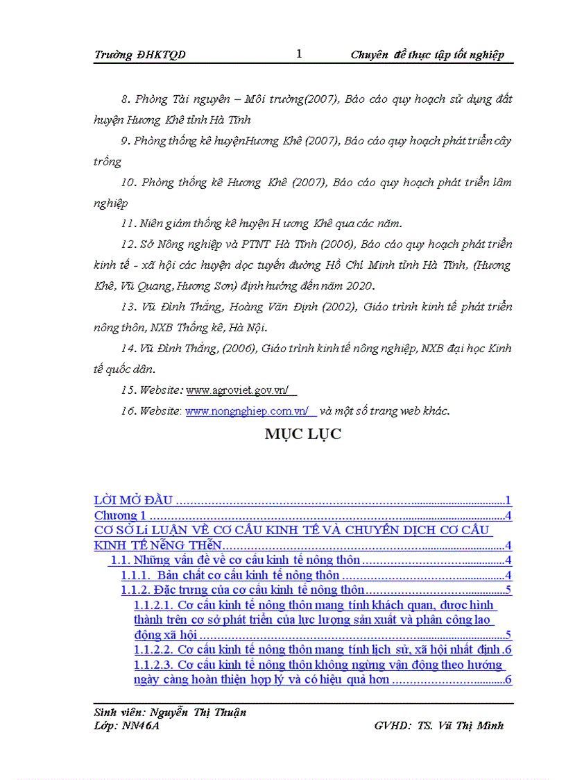 image for page Thực trạng phát triển kinh tế xã hội và chuyển dịch cơ cấu kinh tế nông thôn của huyện Hương Khê Hà Tĩnh dưới tác động của tuyến đường Hồ Chí Minh