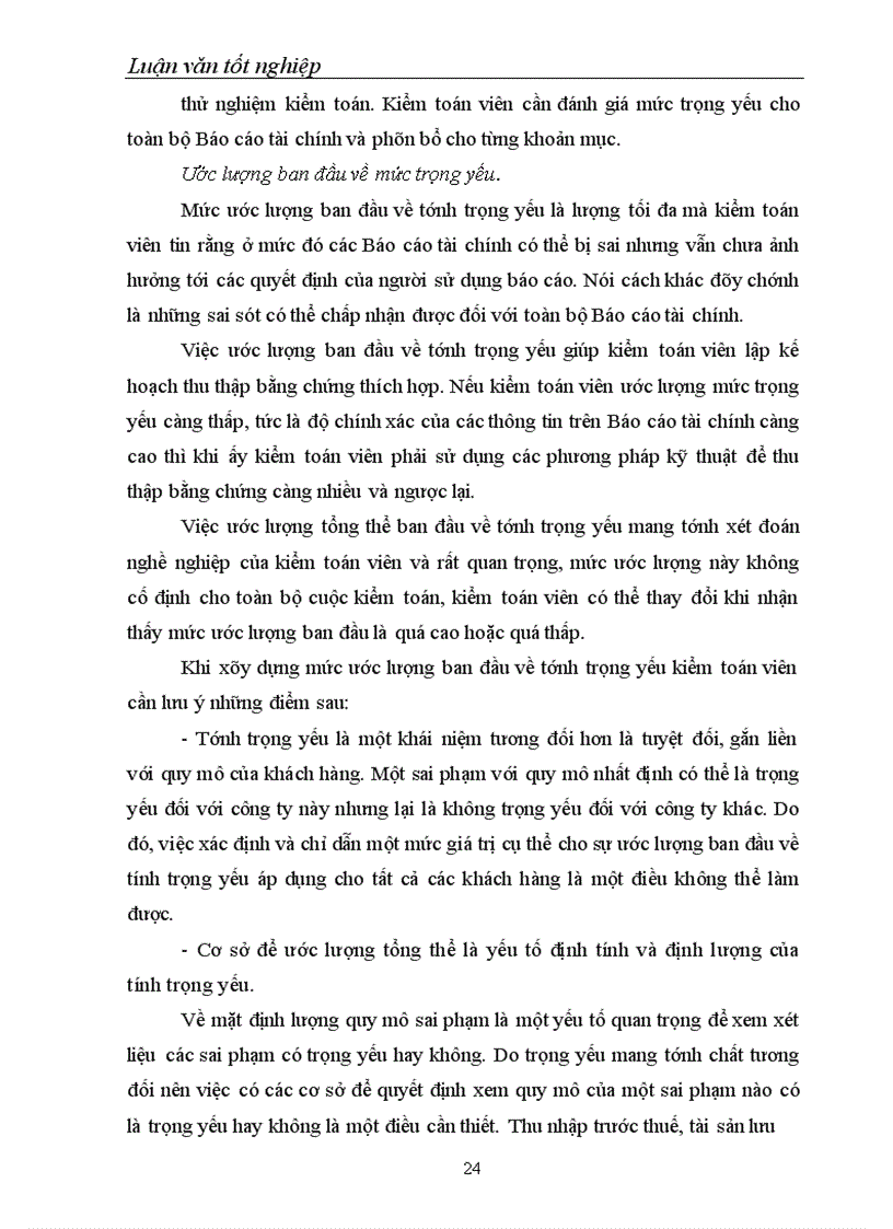 image for page Lập kế hoạch kiểm toán trong kiểm toán tài chính do Công ty Cổ phần Kiểm toán và Tư vấn thuế ATC thực hiện 1