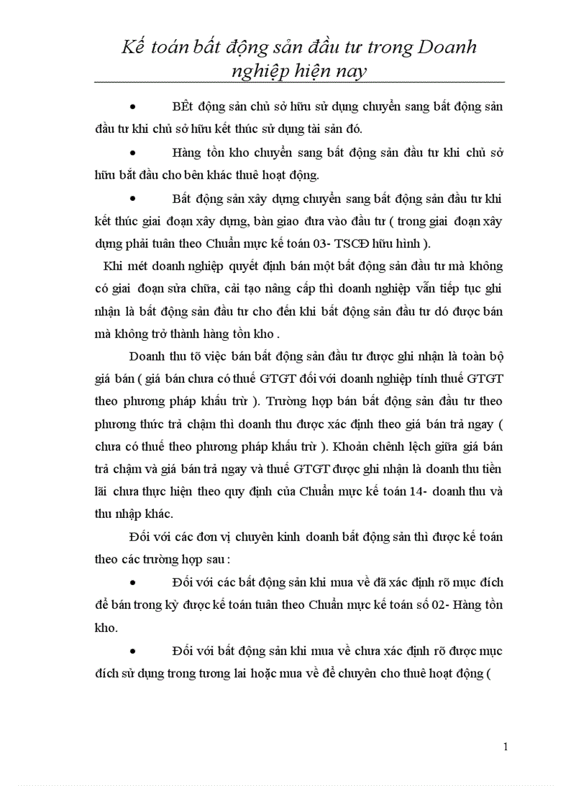 image for page Kế toán bất động sản đầu tư trong doanh nghiệp hiện nay 1