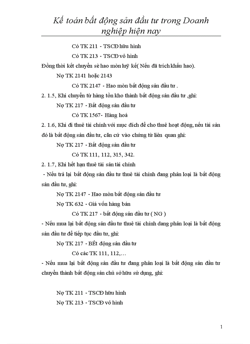 image for page Kế toán bất động sản đầu tư trong doanh nghiệp hiện nay 1