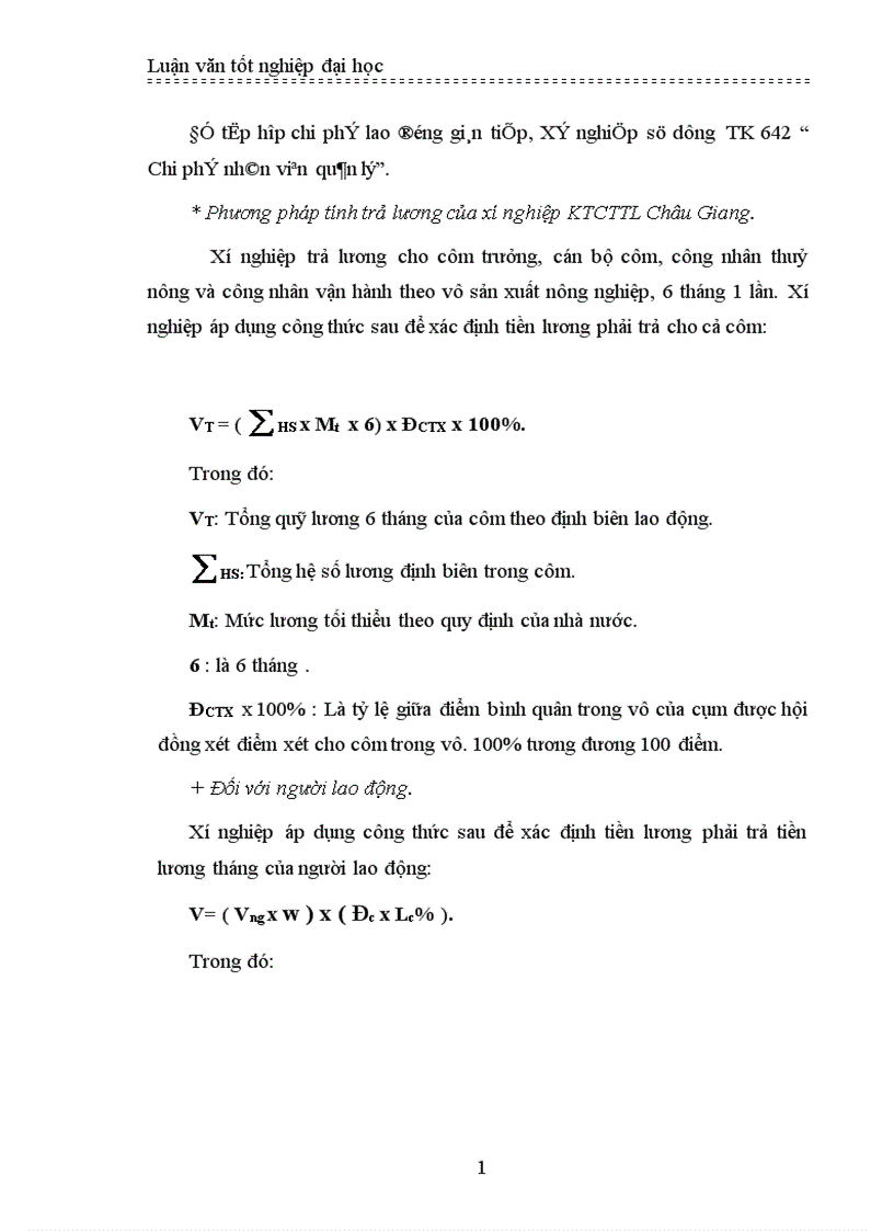 image for page Hạch toán tiền lương và các khoản trích theo lương tại Xí nghiệp khai thác công trình thuỷ lợi Châu Giang Hưng Yên