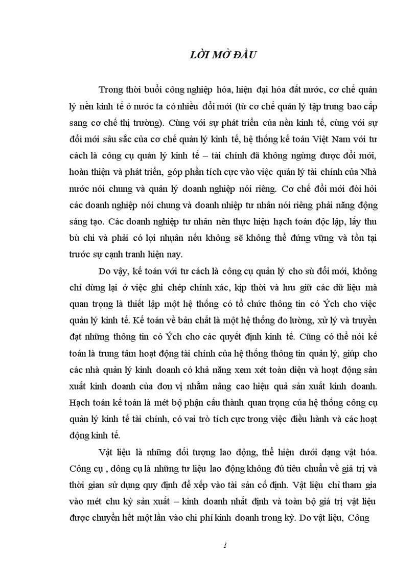 image for page Hạch toán kế toán nguyên vật liệu và công cụ dụng cụ của Công ty TNHH Mỹ Thuật Hữu Nghị 1