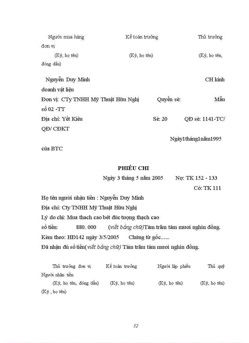 image for page Hạch toán kế toán nguyên vật liệu và công cụ dụng cụ của Công ty TNHH Mỹ Thuật Hữu Nghị 1