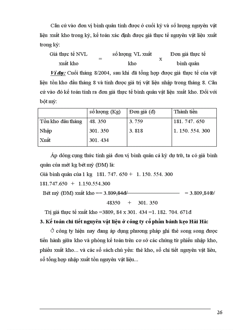 image for page Tổ chức công tác kế toán nguyên vật liệu tại Công ty cổ phần bánh kẹo hải hà