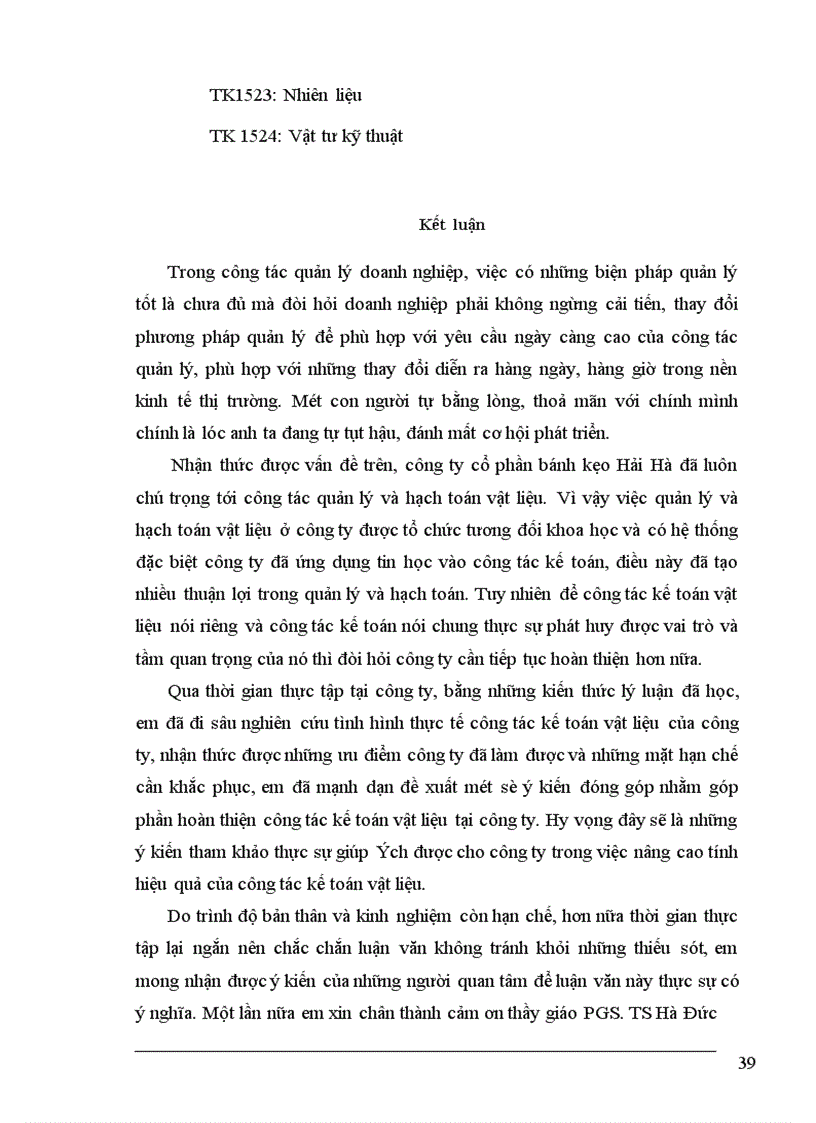 image for page Tổ chức công tác kế toán nguyên vật liệu tại Công ty cổ phần bánh kẹo hải hà