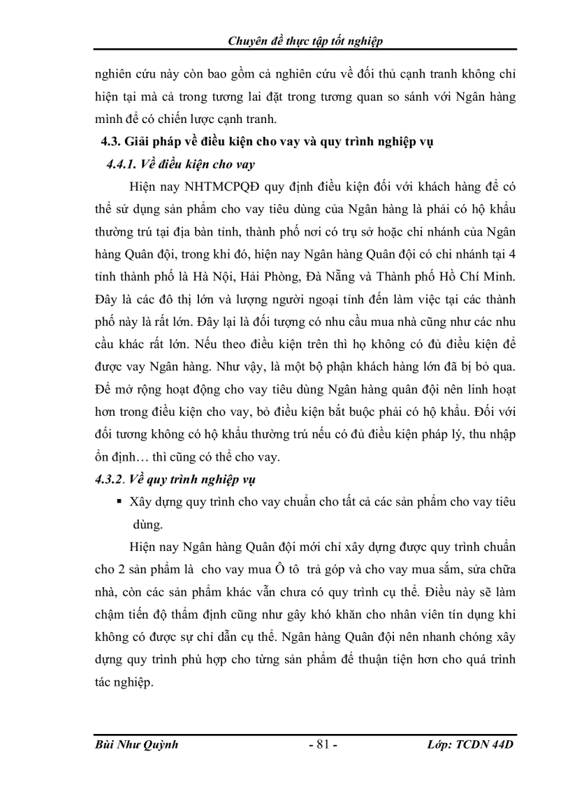 image for page Mở rộng hoạt động cho vay tiêu dùng tại Ngân hàng thương mại cổ phần Quân đội