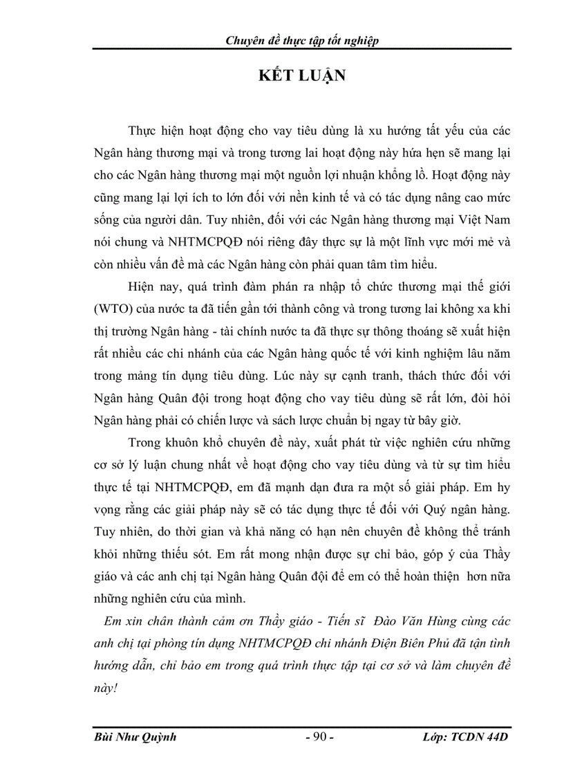 image for page Mở rộng hoạt động cho vay tiêu dùng tại Ngân hàng thương mại cổ phần Quân đội