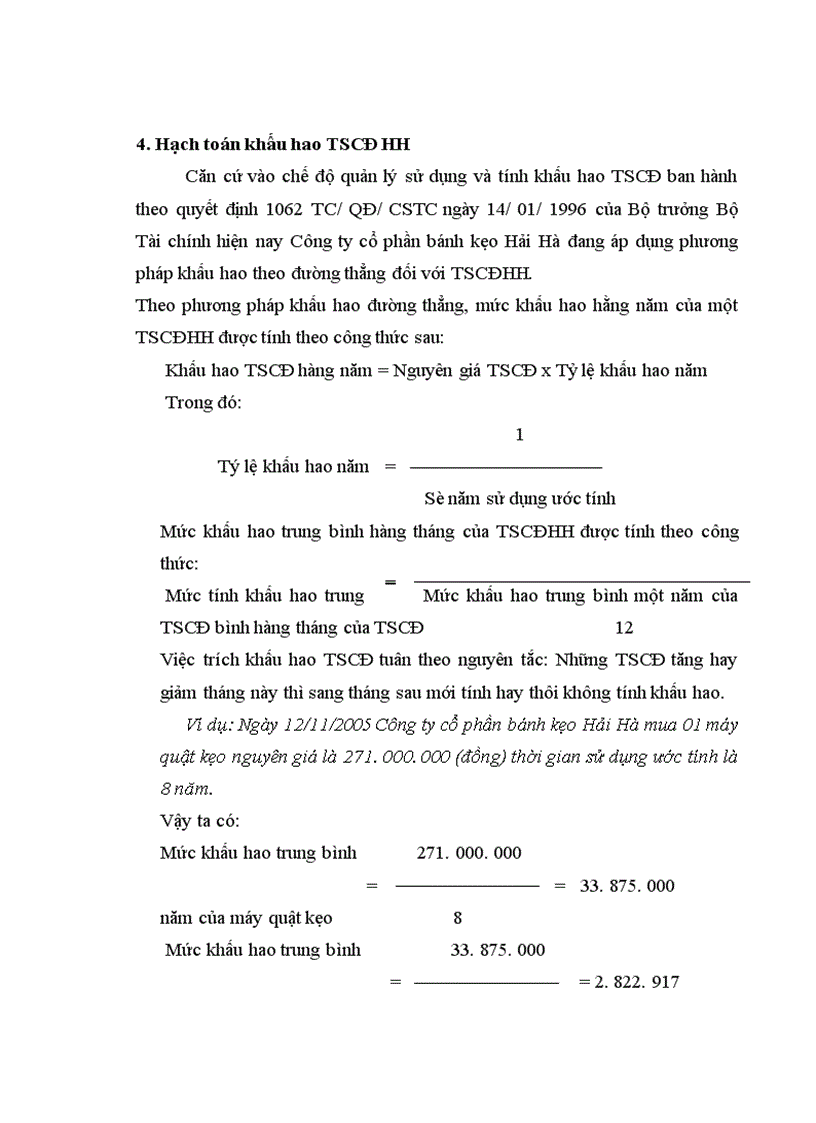 image for page Hoàn thiện hạch toán tài sản cố định hữu hình tại Công ty cổ phần bánh kẹo Hải Hà 1