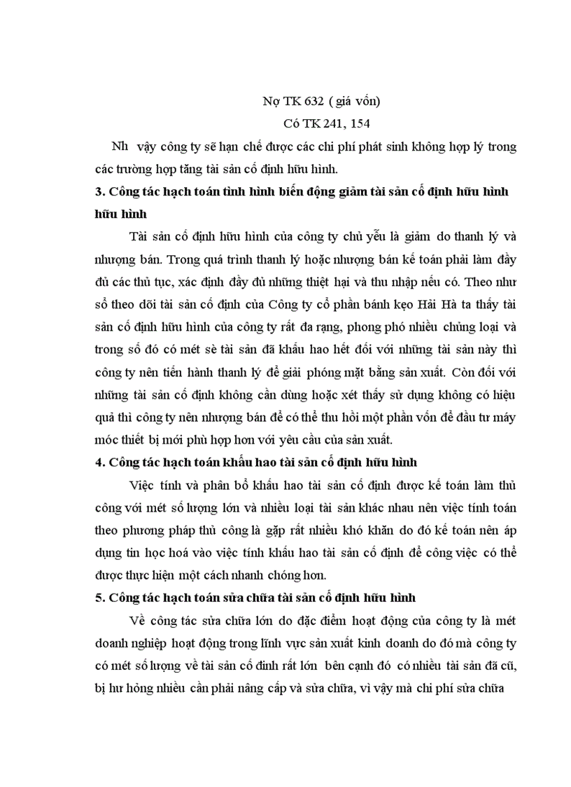 image for page Hoàn thiện hạch toán tài sản cố định hữu hình tại Công ty cổ phần bánh kẹo Hải Hà 1