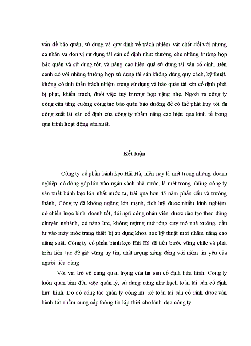 image for page Hoàn thiện hạch toán tài sản cố định hữu hình tại Công ty cổ phần bánh kẹo Hải Hà 1
